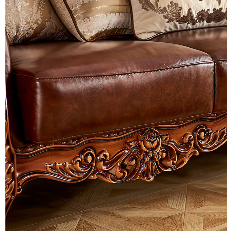 Fauteuil en cuir de vache 45,67 po