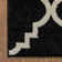Tapis noir Galli