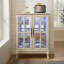 Armoire de rangement avec bande lumineuse RVB en couleur et 2 tablettes réglables-1061934841