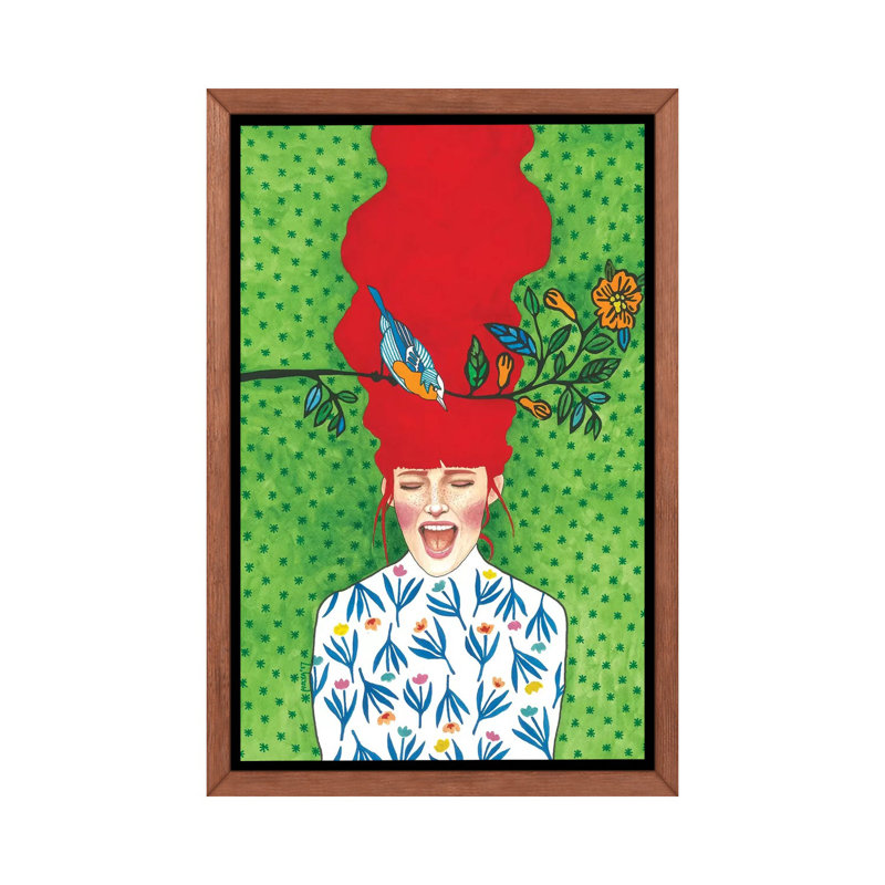 «Lost in the Moment» par Hülya zzdemir - impression d'art graphique, H 40 po x l 26 po x P 1,5 po