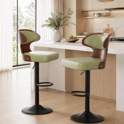 Tabouret tournant à hauteur réglable Bentwood