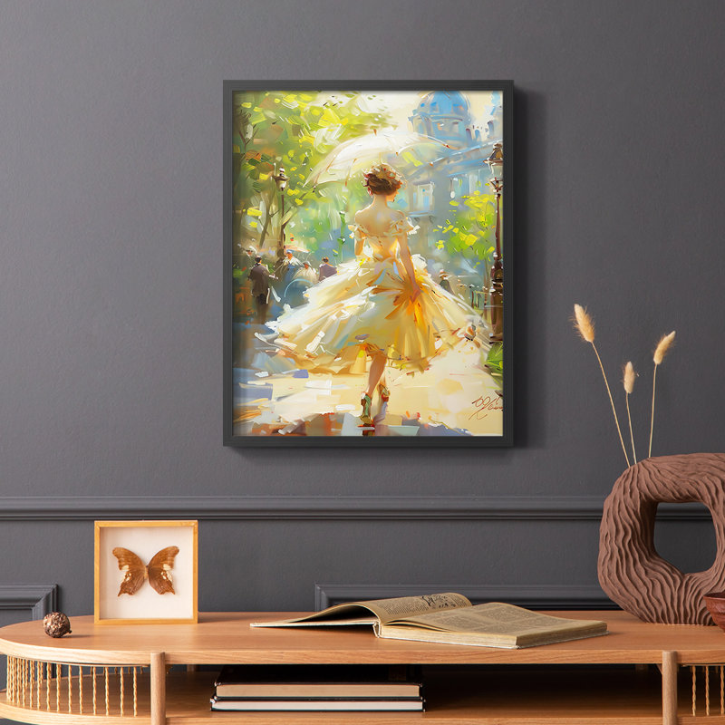 WOMEN-CCxx - Reproduction d'art encadrée de qualité supérieure - prête à être accrochée, H 14 po x l 8 po