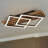 Dimmable Wood LED Flush Mount