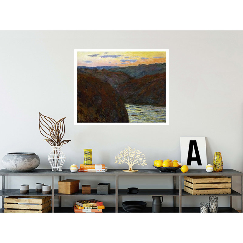 «La Creuse Sunset» par Claude Monet - Estampe numérique, H 32 po x l 40 po