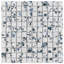 Strawberry Fields 0.9" x 0.9" Porcelain Grid Mosaic Wall & Floor Tile