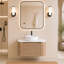 Meuble-lavabo flottant de 30 po avec lavabo vasque et barre à serviettes intégrée-133258109-133258105