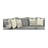 Cooksey Upholstered 122 " Chenille and Polyester Blend L-Shaped Sectional-172553375