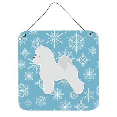 Décoration murale flocon de neige bichon bichon frisé