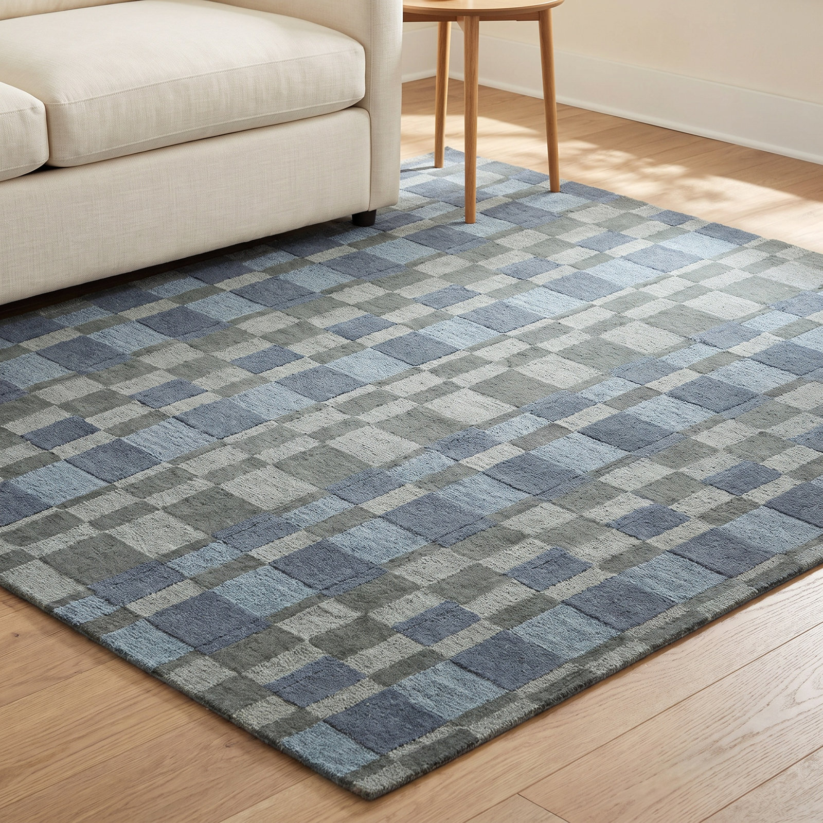 Hand-Tufted Wool Rug, Rectangle 8'9" x 11'9", Green