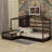 Wood House Bed, Solid L Structure with Fence and Slatted Frame for Sturdy Support and Elegant Design-957010156