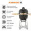 Tower 130cm W Kamado Charcoal Grill