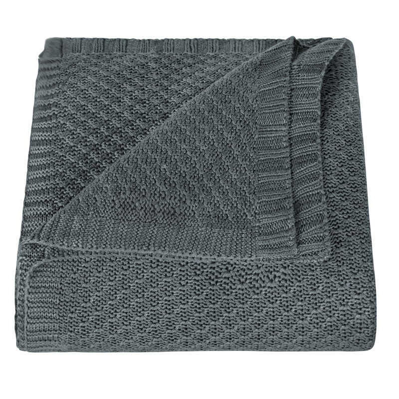  Couverture torsadée, 2,9 lb, Gris foncé