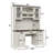 Denanne 58'' W Computer Desk with Outlet and Hutch for Home Office-104202311