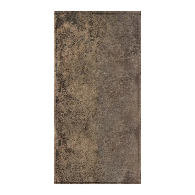 Tapis de cuisine en cuir gris, Rectangle 2' x 4'