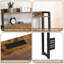 Rangement avec lumières DEL Tête de lit double, tête de lit avec station de charge-747549430