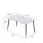 Table de salle à manger rectangulaire moderne 55,12 po 55 pi-2096738505-2096738517