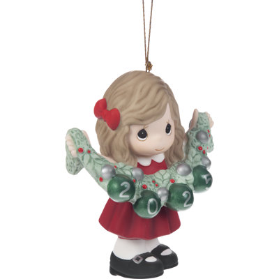 Ornement de Noël pour fille Precious Moments