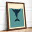 Whale in Open Water Minimalist - Framed Print-907304457-907304462