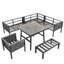 Garden Lounge Set For 8 People Grey