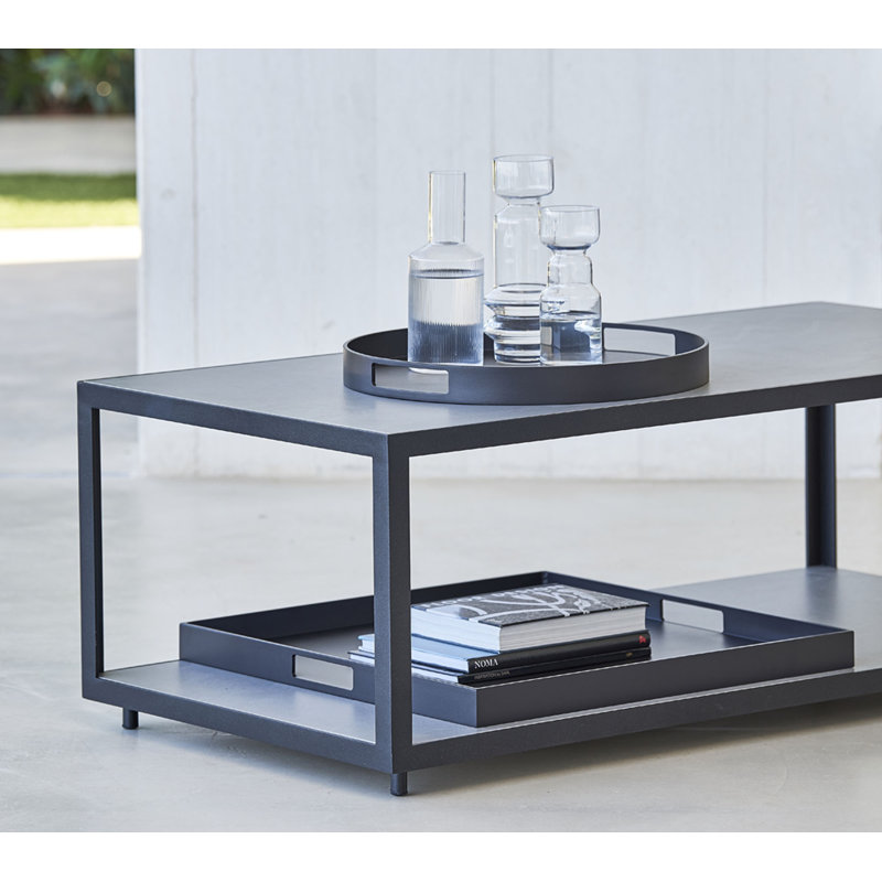 Level Outdoor Coffee Table, Lava Gray