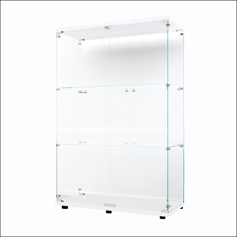 Vitrine en verre trempé, Blanc