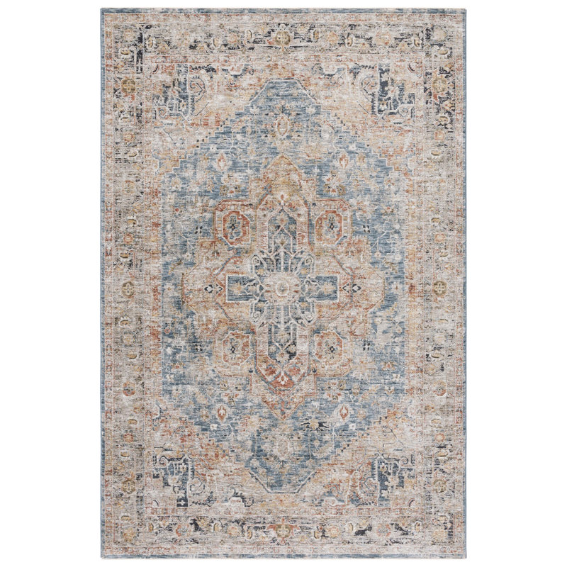 Kater Silverado 110 Area Rug In Blue, Rectangle 9' x 12'