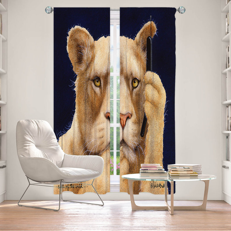 Paire de rideaux obscurcissant en polyester Emraan, L 20 po x L 52 po