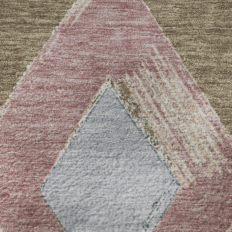 Tapis géométrique lavable à la machine Ansley, Rectangle 10 pi x 14 pi
