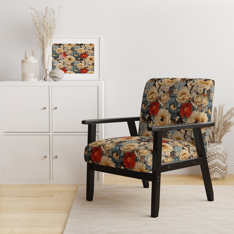Fauteuil d'appoint rembourré Delicate Flower Symphony I - Cottage