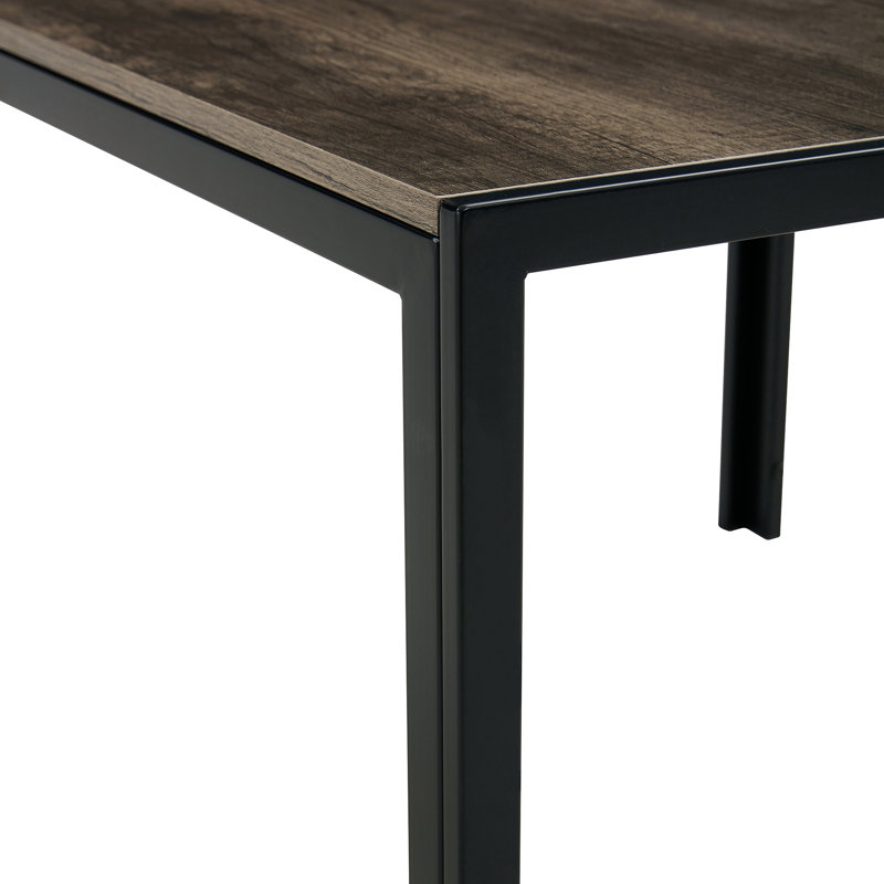 Amose Glass Top Nesting Coffee Table, Gray