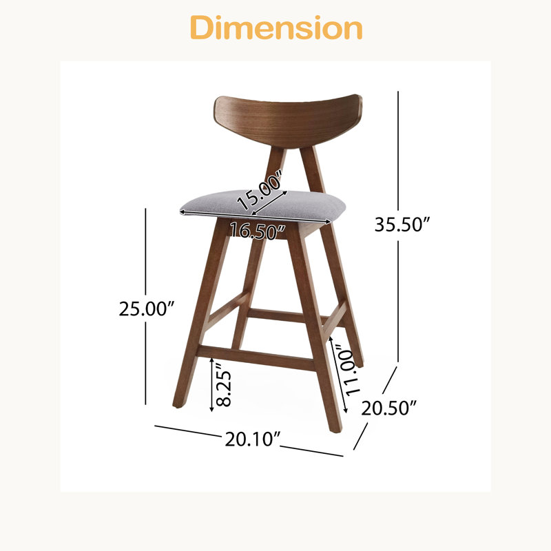 Tabouret de comptoir (ensemble de 2)