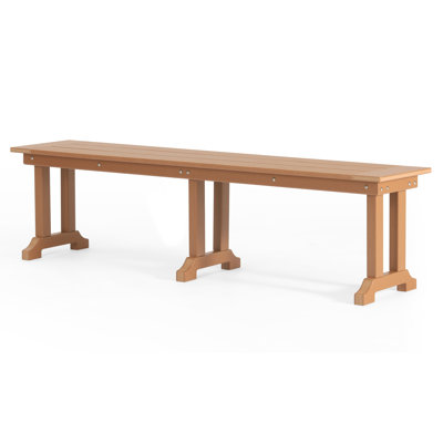 Outdoor All-Weather HDPE Dining Bench