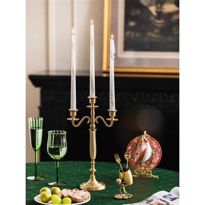 Bougeoir de table en métal 14,17 po H