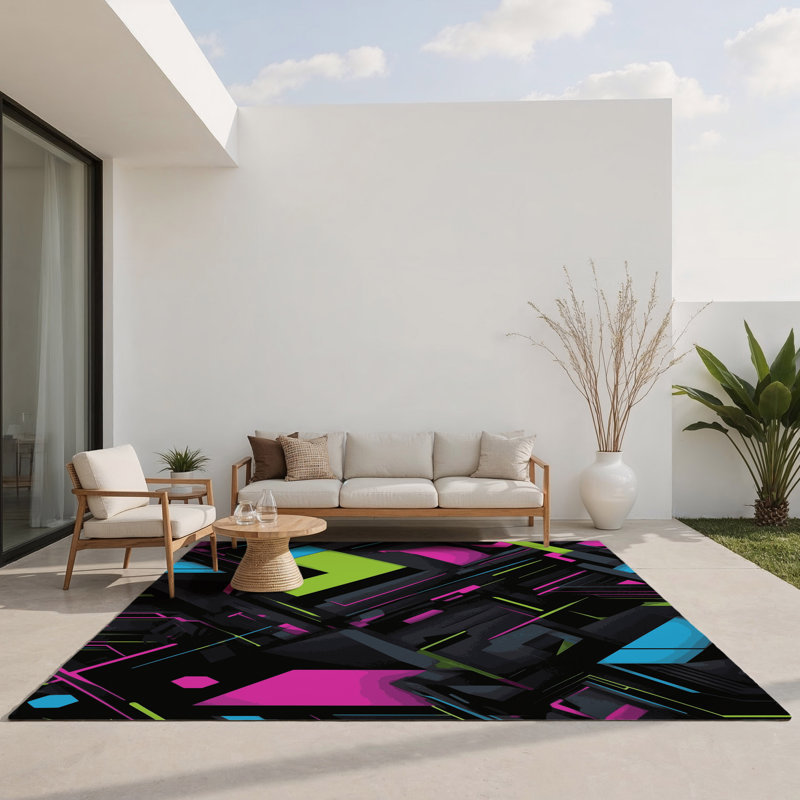 Tapis intérieur et extérieur Cosmic Nexus, Rectangle 4pi x 6 pi