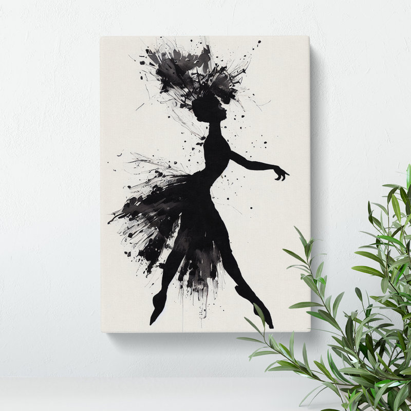 Majestic Ballerina Abstract - Wrapped Canvas Print, 50cm H x 35cm W x 3cm D