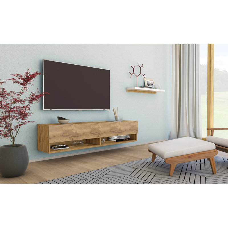 McGray TV Stand, 30cmH x 140cmL x 32cmW, Oak