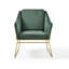 Fauteuil en velours de 27 pouces de large Lasca-515359331