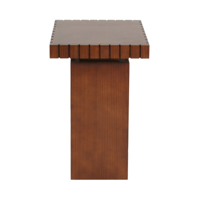 Walnut Wood Square End Table