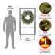 The Holiday Aisle® Snowy Morgan Spruce Wreath with Battery Operated LED Lights