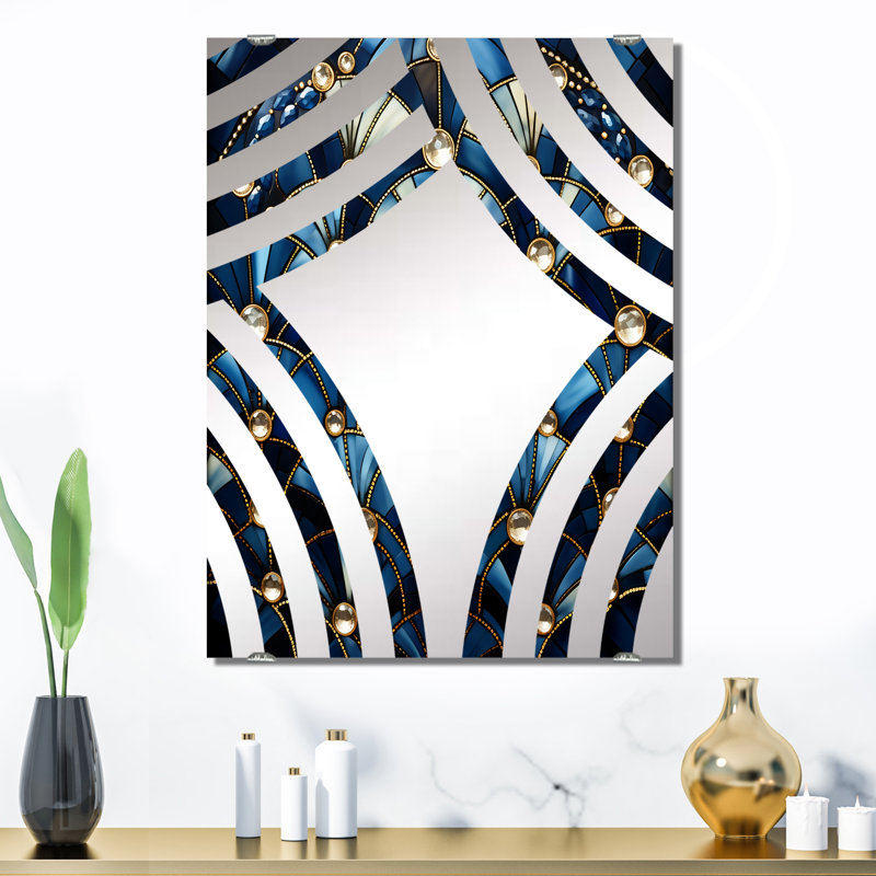 Fogel - Abstract Geometric Decorative Wall Mirrors, 40" x 30"