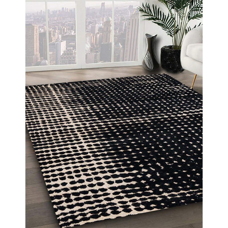 Abstract Indoor Rug, Round 5'