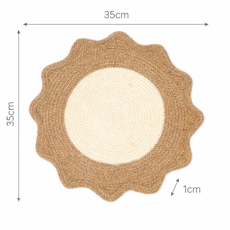 Polyester Solid Colour Placemat, Beige
