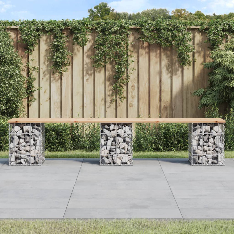 Banc de jardin Wrenlee, 79,9 po x 12,2 po x 16,5 po, Pin naturel