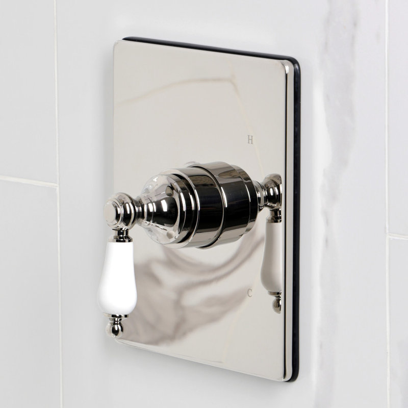Kingston Brass Single-Handle Pressure Balanced Tub And Shower Faucet, Polished Nickel