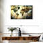 «Earthy Texture World Map», reproduction sur toile-869711797