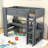 Jennylyn Wood Loft Bed With Desk And Drawer-1504983017