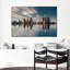 «Detroit Skyline Reflection» sur impression sur toile-1877560200