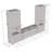 Azniv 110.2" Modern Entertainment Center with Electric Fireplace, High Gloss Finish, Media Storage-1500566984