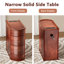 Table de bout en bois massif avec station de charge-1871737497-1871737496