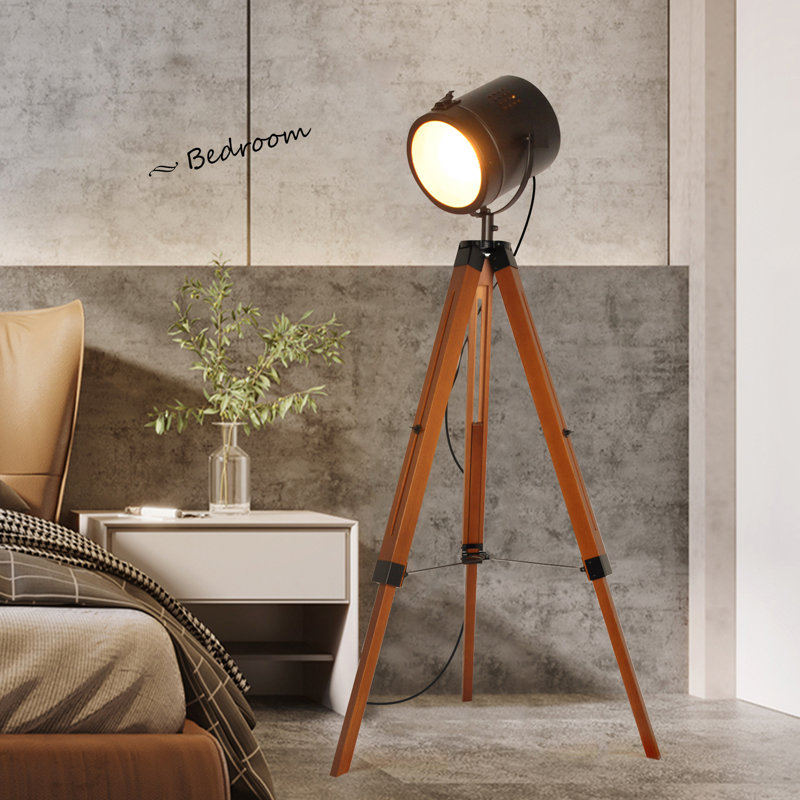 Kenishia 55'' Matte Tripod Floor Lamp